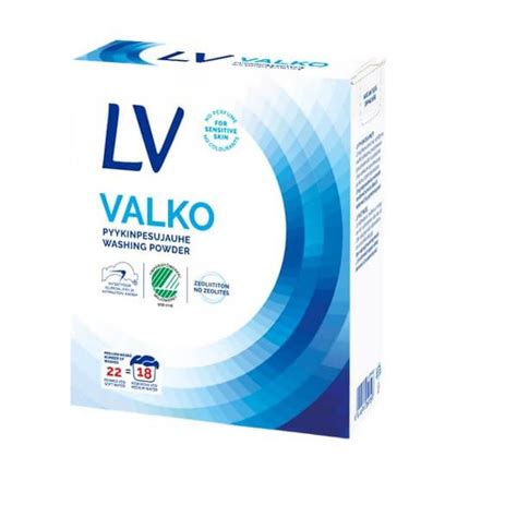 LV valko 750 g pyykinpesujauhe .